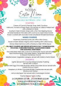 Easter Sunday Menu 2024